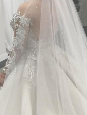 Vestidos de novia de encaje sirena glamorosa 2021 | Vestidos de novia de tul escarpados con botones BC0535_4